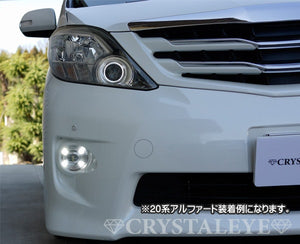 CRYSTAL EYE LED FOG LAMPS AND LED DAYTIME RUNNING LIGHTS FOR TOYOTA ESTIMA 20 HYBRID E023FG