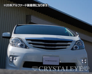 CRYSTAL EYE LED FOG LAMPS AND HIGH-BRIGHTNESS LED DAYTIME RUNNING LIGHTS FOR TOYOTA VELLFIRE ALPHARD 20 ZENKI E023FG