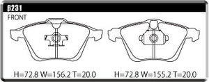 ACRE ZZC BRAKE PAD FRONT FOR AUDI A6 A6 AVANT A6 ALLROAD C6 3.0 TFSI QUATTRO 4FCAJS 4FCAJA β231-ZZC