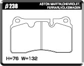 ACRE REAL RACING BRAKE PAD FRONT FOR VOLKS WAGEN TOUAREG 3.0 HYBRID 3.6 V6 7PCGEA 7PCGRS 7PCGRA β238-REAL-RACING
