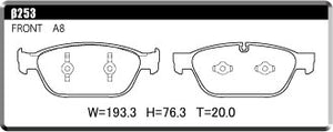 ACRE RACING PRO BRAKE PAD FRONT FOR AUDI A8 A8 HYBRID 4H 4.0 TFSI QUATTRO LONG 4HCEUL 4HCTGL β253-RACING-PRO