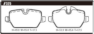 ACRE FORMULA700C BRAKE PAD REAR FOR MINI R60 CROSSOVER 2.0 COOPER-D ZB20 β325-FORMULA700C