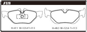 ACRE REAL RACING BRAKE PAD REAR FOR BMW 3 SERIES E91 325I TOURING AV25 VS25 β328-REAL-RACING