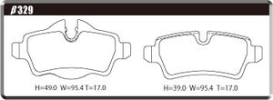 ACRE EUROSTREEET BRAKE PAD REAR FOR BMW MINI R55 CLUBMAN 1.6 COOPER ML16 β329-EUROSTREET