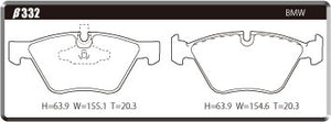 ACRE EUROSTREEET BRAKE PAD FRONT FOR BMW 1 SERIES E87 120I UD20 β332-EUROSTREEET