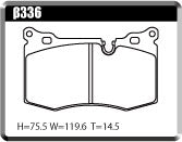 ACRE FORMULA800C BRAKE PAD FRONT FOR MINI R59 CONVERTIBLE 1.6 JCW FR.4POT SXJCW β336-FORMULA800C