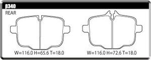 ACRE PC2600 BRAKE PAD REAR FOR BMW X3 G01 B40D TX30 β340-PC2600