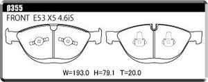 ACRE EUROSTREEET BRAKE PAD FRONT FOR BMW X5 E53 4.6IS 4.8IS FB46 FA48 β355-EUROSTREEET