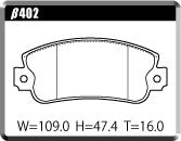 ACRE PC3200 BRAKE PAD FRONT FOR FIAT UNO 1.4 70S 1.5 75SX F46C1 β402-PC3200