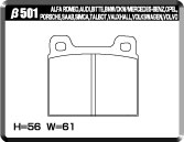 ACRE ZZC BRAKE PAD REAR FOR VOLVO S70 2.3 TURBO 8B5234 β501-ZZC