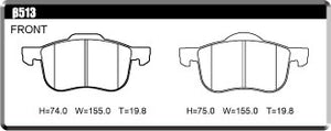 ACRE DUSTLESS REAL BRAKE PAD FRONT FOR VOLVO XC90 2.5 T5 AWD 2.9 T6 AWD CB5254AW CB6294AW β513-DUSTLESS-REAL