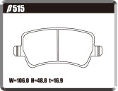 ACRE RACING PRO BRAKE PAD REAR FOR VOLVO S60 2.0T POLESTAR 3.0T POLESTAR FB420 FB6304T FD4204T β515-RACING-PRO