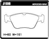 ACRE EUROSTREEET BRAKE PAD FRONT FOR MERCEDES BENZ SLK R170 2.3 SLK230 KOMPRESSOR 170449 β606-EUROSTREEET