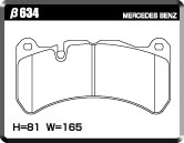 ACRE REAL RACING BRAKE PAD FRONT FOR MASERATI GHIBLI III BASE GRADE MG30D β634-REAL-RACING