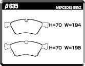 ACRE EUROSTREEET BRAKE PAD FRONT FOR MERCEDES BENZ E-CLASS W211 SERIES W211 SEDAN 3.5 E350 4-MATIC SPORTS-EDITION X196565~ 211087 β635-EUROSTREEET