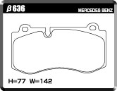 ACRE ZZC BRAKE PAD FRONT FOR MERCEDES BENZ S CLASS W221 SERIES W221 4.7 S550L 4-MATIC BLUE EFFICIENCY 221194 β636-ZZC