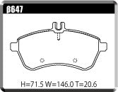 ACRE EUROSTREEET BRAKE PAD FRONT FOR MERCEDES BENZ C-CLASS 204 W204 SEDAN C250 204047 β647-EUROSTREEET