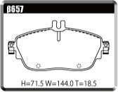 ACRE PC3200 BRAKE PAD FRONT FOR MERCEDES BENZ B-CLASS W246 2.0 B250 FF 246244 β657-PC3200