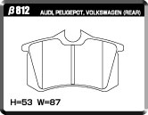 ACRE EUROSTREEET BRAKE PAD FRONT FOR RENAULT TWINGO TWINGO I 1.1 1148CC OHC E G 06D7F β812-EUROSTREEET