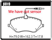 ACRE EUROSTREEET BRAKE PAD FRONT FOR CITROEN C6 3.0 V6 X6XFV β819-EUROSTREEET