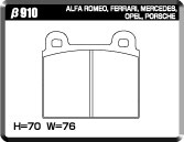ACRE REAL RACING BRAKE PAD FRONT FOR PORSCHE 911 930 3.2 CARRERA CLUBSPORTS 9114 β910-REAL-RACING