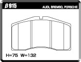 ACRE ZZC BRAKE PAD FRONT FOR PORSCHE 911 964 3.3 TURBO 964T2 β915-ZZC