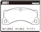 ACRE EUROSTREEET BRAKE PAD FRONT FOR PORSCHE CAYENNE 958 92A 4.8 TURBO 92AM48A β931-EUROSTREEET