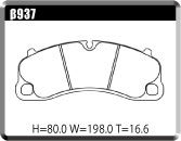 ACRE DUSTLESS REAL BRAKE PAD FRONT FOR PORSCHE 911 991MA 3.8 GT3* 991MA175 β937-DUSTLESS-REAL