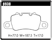 ACRE ZZC BRAKE PAD REAR FOR PORSCHE 718 SPIDER 4.0 SPIDER β938-ZZC