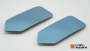CRAFT SQUARE TOURING COMPETITION DRY CARBON MIRROR BLUE ANTI-GLARE MIRROR FOR FIAT 500 ALFA ROMEO 4C TCARFZ-F5C-BL
