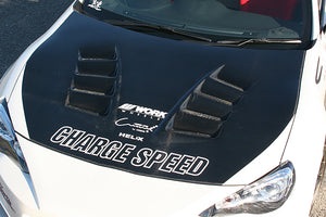 CHARGE SPEED BONNET WITH DUCT CARBON FOR TOYOTA 86 ZN6 KOUKI CAHRGESPEED-00065