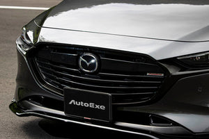 AUTOEXE FRONT GRILLE PIANO BLACK AND MATTE BLACK FOR MAZDA MAZDA3 BP SERIES MBP2510
