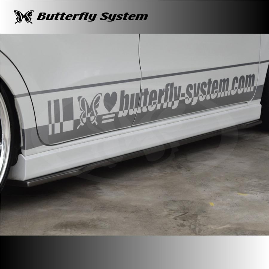 BUTTERFLY SYSTEM GLANZ MODEL AERO UNPAINTED SIDE FLAPS FOR DAIHATSU MOVE CUSTOM LA150S LA160S EARLY MODEL 2014.12-2017.8 BUTTERFLY-SYSTEM-00015