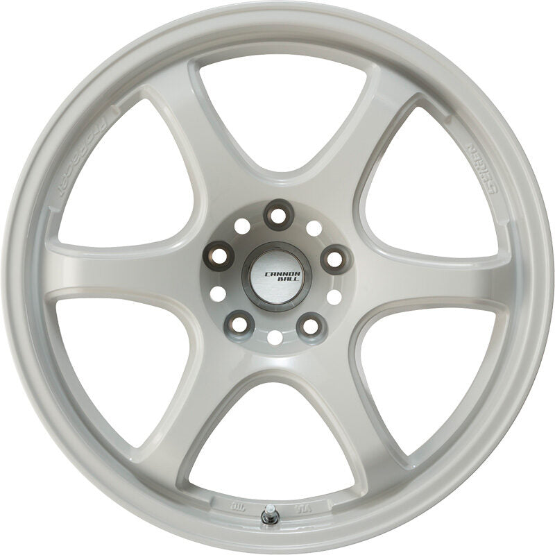 5ZIGEN CANNON BALL 15X6.0 +45 4-100 WHITE CAB5604540WH