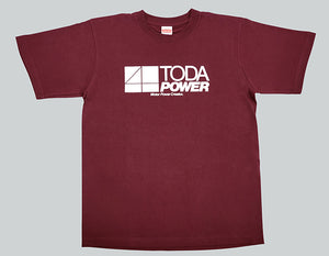 TODA RACING COTTON T-SHIRT LARGE BURGUNDY 99900-TEE-B0L