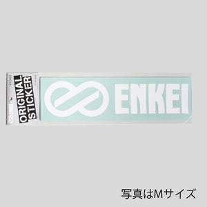 ENKEI CUT-OUT LOGO STICKER WHITE L 69MM X 277MM FOR  ENKEI-00042