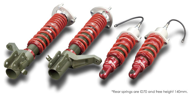 TODA RACING FIGHTEX COILOVER KIT TYPE DA GREEN CHROMATE SPEC FOR HONDA CIVIC TYPE R EP3  51520-EP3-000-GREEN-CHROMATIC