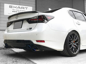 EXART IVSC MUFFLER TITANIUM OVAL TAIL EXHAUST EXHAUST FOR LEXUS GS F DBA-URL10 2UR-GSE EA01-LX109-TITANIUM-OVAL-TAIL