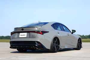 EXART IVSC MUFFLER WITH CARBON FIBER OVAL TAILPIPES (110MM X 70MM 4 PIECES) EXHAUST EXHAUST FOR LEXUS IS500 5BA-USE30 2UR-GSE EA01-LX111-CARBON-FIBER-OVAL-TAILPIPE-110MM-X-70MM-4-PIECES