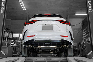 EXART ONE MUFFLER SPORTS SOUND TITANIUM OVAL TAIL (110MM X 70MM 4 PIPES) EXHAUST EXHAUST FOR LEXUS NX350 5BA-TAZA25 T24A EA02-LX113-T