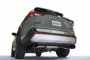 EXART ONE MUFFLER GRAPHITE METALLIC CIRCULAR TAILPIPE (OUTER DIAMETER Φ114) EXHAUST EXHAUST FOR TOYOTA RAV4 6AA-AXAH54 HYBRID A25A-FXS A25A-3NM-4NM EA02-TY113-G