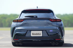 EXART ONE MUFFLER CARBON OVAL TAIL (110MM X 70MM 4 PIECES) EXHAUST EXHAUST FOR TOYOTA CROWN SPORT 6AA-AZSH36W 6LA-AZSH37W A25A-FXS EA02-TY123-GC-STANDARD-REAR-BUMPER