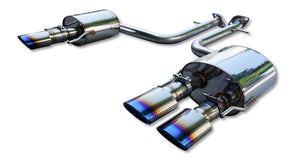EXART ONE MUFFLER GRAPHITE METALLIC OVAL TAIL (110MM X 70MM 4 PIECES) EXHAUST EXHAUST FOR LEXUS IS500 5BA-USE30 2UR-GSE EA02-LX114-G