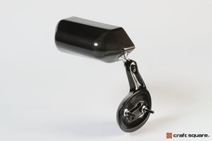 CRAFT SQUARE TOURING COMPETITION DRY CARBON MIRROR FOR FIAT 500 ALFA ROMEO 4C TCAFZ-F5C