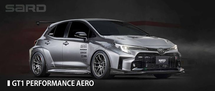 SARD GT1 FRONT REAR GATE SPOILER FRP UNPAINTED FOR TOYOTA GR COROLLA GZEA14H 81219