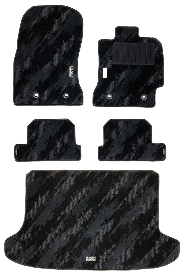 HKS FLOOR AND LUGGAGE MATS OCT RHD SET OF 5 FOR SUBARU BRZ ZC6 53001-AT040