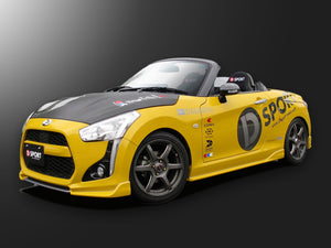 D-SPORT AERO PARTS FRONT LOWER SKIRT PAINTED BLACK MICA METALLIC X07 FOR DAIHATSU COPEN LA400K ROBE 08151-A240-X07-KX
