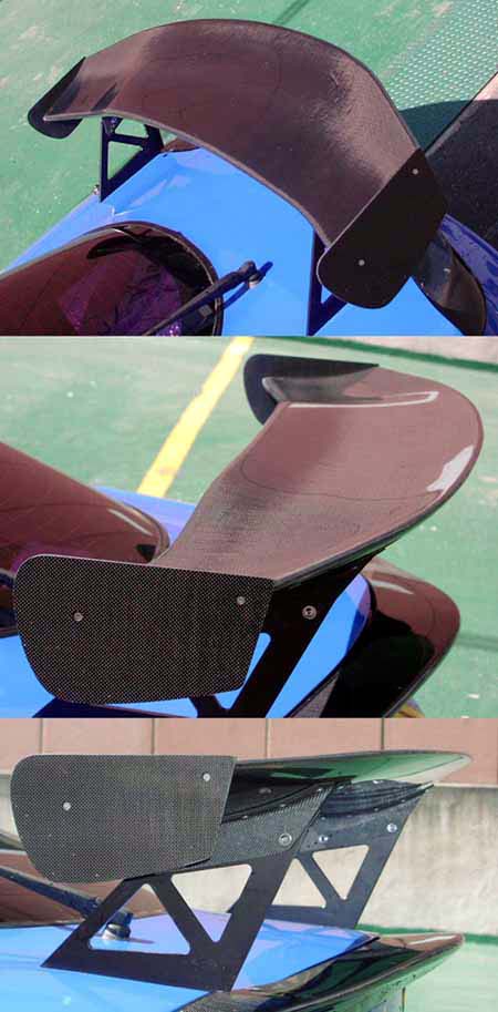 RE-AMEMIYA REAR SPOILER-GT II FRP FOR MAZDA RX-7 FD3S 22080220FGT02
