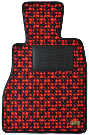 KARO FLAXY BRILLIANT RED LUGGAGE MATS FOR GM CHEVROLET BLAZER CT34G FLAXY-1158-RED