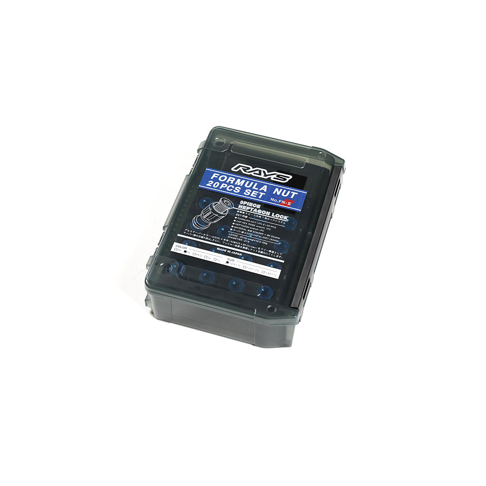 RAYS FORMULA NUT SET L45 FN-2 M12x1.5 BL (Blue) 7414000012001